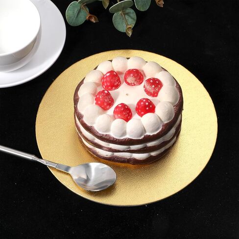 Simarro 6 Pack Golden Cake Boards ، 8 بوصات مستديرة ، دوائر كعكة ثقيلة من أجل الزفاف ، أعياد الميلاد ، الحلوى ، الخبز ، تزيين البيتزا والمعارض in Saudi Arabia