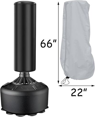 HEVSTIL Free Standing Punching Bag Cover, Outdoor Waterproof, Standing Boxing Bag Cover, Adjustable Thickened Heavy Punching Bag in Saudi Arabia