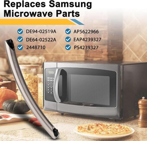 Upgrade DE94-02933A Microwave Door Handle Replaces DE94-04309A DE64-02522A AP5622966, Compitable with Samsung MC ME SMH Microwave(See Figure 6 for Specific Models), Contains 2 Screws in Saudi Arabia
