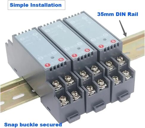 -10-10V Analog Signal Converter DC24V DC12V Analog DC Signal Isolation Transmitter 4-20mA 0-75mV 0-10V -10A 10A(Output 0-10V,Input 1-5V_1 in 1 Out_DC24V) in Saudi Arabia
