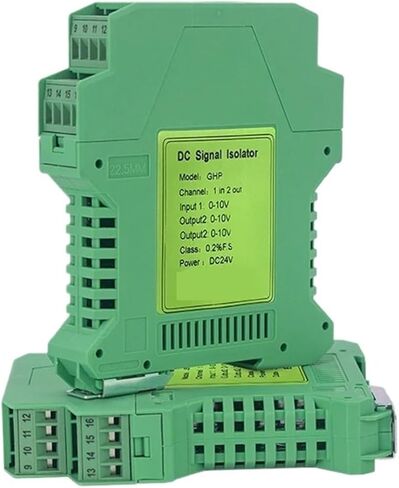 DC Signal Isolation Transmitter Current Voltage Sensor one Input Two Output 0-10V 4-20mA Signal Isolator(1 in 1 Out,Output 4-20MA_Input 4-20MA_DC24V PWR) in Saudi Arabia