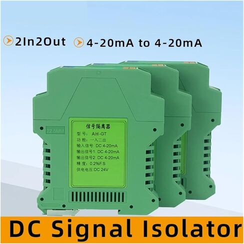 DC Signal Isolator 4-20mA Output Signal Isolator Analog Module 2 in 2 Out Multi-Input Multi-Output DC Analog Signal Isolator in Saudi Arabia