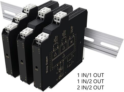 THS-IP 2 in 2 Out Passive Two-Wire Signal Isolator 4-20mA Current Voltage Analog Input Power Distribution 24V(Output 0-5V_Input 0-20MA) in Saudi Arabia