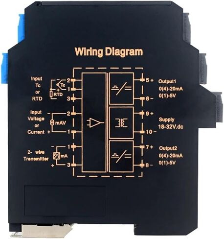 DC 4-20ma Input Analog Signal Isolator Converter/Signal Distributor with 4-20ma Output(1 in 1 Out,0-20mA to 0-20mA) in Saudi Arabia