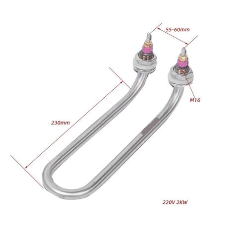 1PCS عنصر تسخين سخان الماء 220V SUS304 مقاومة السخان U نوع الأنبوبية السخان 1.5kw/2kw (1.5kw) in Kuwait