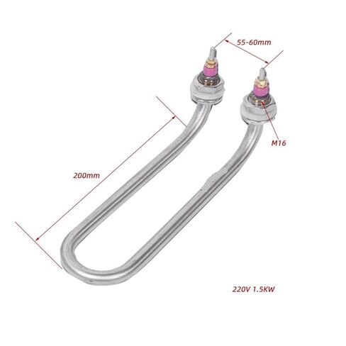 1PCS عنصر تسخين سخان الماء 220V SUS304 مقاومة السخان U نوع الأنبوبية السخان 1.5kw/2kw (1.5kw) in Kuwait