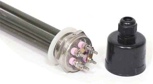 1PCS DN40 عنصر تسخين الماء من الفولاذ المقاوم للصدأ الأخضر 304 مقاومة سخان المياه الغمر الكهربائي 3KW/6KW/9KW/12KW (خيط سخان ، 220 فولت ، 9KW 300MM) in Saudi Arabia