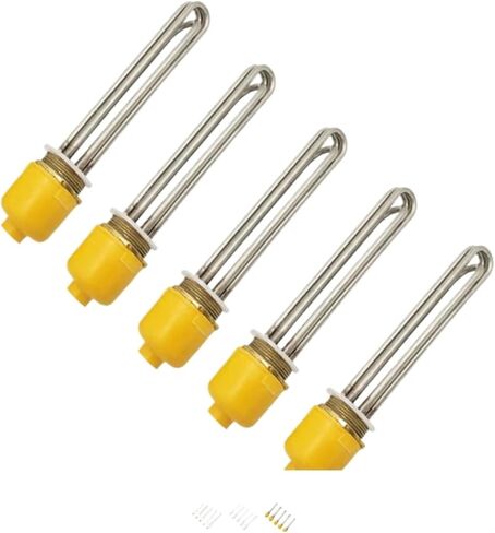 1PC 220v/380v DN40 Stainless Steel 201 Heating Element Electric Immersion Water Heater Resistance 3kw/4.5kw/6kw/9kw/12kw(220V,9KW 300mm) in Saudi Arabia
