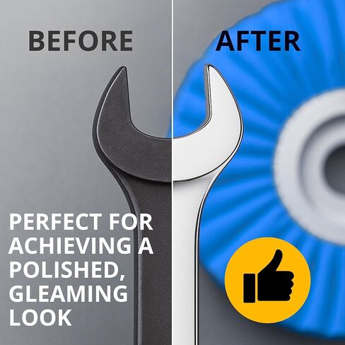 13PCS 8 Inch Aluminum Polishing Kit – Airway Buffing Wheels and Compounds Set for Metal Rim Shine Restoration Grinder Compatible Wheel Polisher for Chrome Finishing and Surface Refining in Kuwait