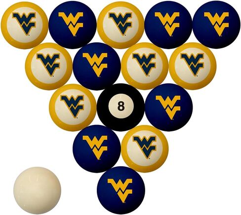 NCAA West Virginia Mountaineers مجموعة كرات البلياردو - البلياردو الكلية in Saudi Arabia