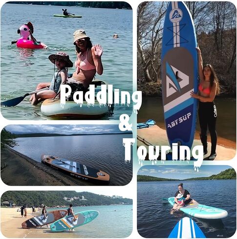 Paddle Boards 10'/10'6"/11'Wide Inflatable Stand Up Paddle Board with Premium SUP Board Accessories for Adults & Youth of All Skill Levels in Saudi Arabia