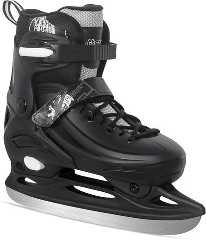 Nattork Ice Skates 4 أحجام قابلة للتعديل للأطفال الفتيان ، التزلج على الجليد المبتدئين في الهواء الطلق ، الحماية الصعبة الناعمة والمريحة للأطفال في سن المراهقة in Saudi Arabia