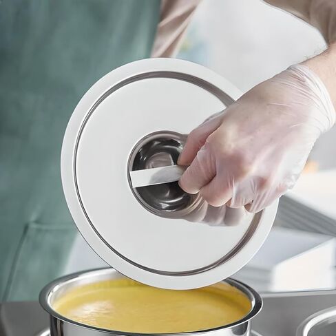 OCS Parts Pro Series غطاء الفولاذ المقاوم للصدأ لـ 4.25 كوارت Bain Marie Pots | 5-1/2 "باين ماري بوت بوت مع مقبض in Saudi Arabia