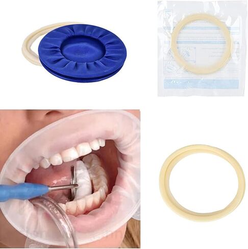 عام 10pcs قابلة للتصرف من المطاط القابل للتصرف في فتحة الفم العقيمة الفم الفم عن طريق الفم خد الخد تحت الحاجز المطاطي تحت in Saudi Arabia