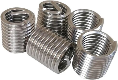 Idomin 100pcs M6*1.0 * 1D Wire Thread Insert, M6x1d Wire Screw Sleeve, M6 Screw Bushing Helicoil Wire Thread Repair Inserts SUS304 in Saudi Arabia