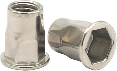Idomin 10pcs/2pcs M3 M4 M5 M6 M8 M12 M12 304 مقاومًا من الفولاذ المقاوم للصدأ مسطح رأس عابر صغير منصات الجوز in Saudi Arabia