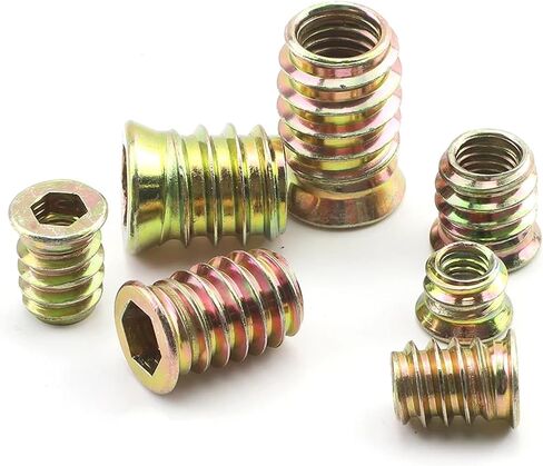 Idomin 5-10pcs الخشب ملولب الجوز M6-M10 زنك مقبس السداسي مقبس الدافع in Saudi Arabia
