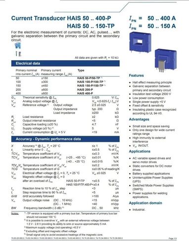 HAIS100-P Current Sensor Open-Loop Transformer 100A 5V in Saudi Arabia