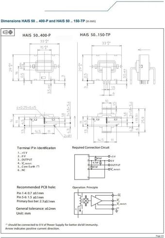 HAIS100-P Current Sensor Open-Loop Transformer 100A 5V in Saudi Arabia