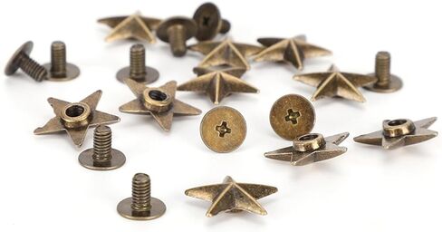 RiToEasysports Exquisite Workmanship Star Shape Rivet Studs for Clothing Shoes Decoration 14mm for Craft Lovers (Gold) in Saudi Arabia