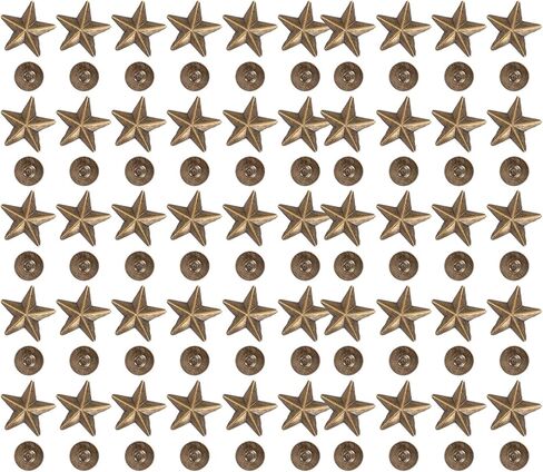 RiToEasysports Exquisite Workmanship Star Shape Rivet Studs for Clothing Shoes Decoration 14mm for Craft Lovers (Gold) in Saudi Arabia