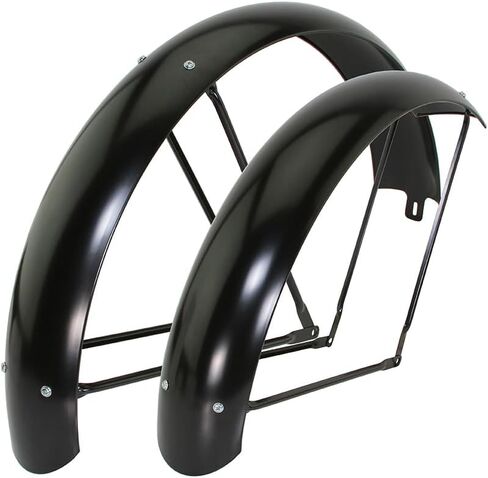 Bicycle 26 x 4.0 Inch Steel Classic Standard Adjustable Fender Set, Multiple Colors in Saudi Arabia