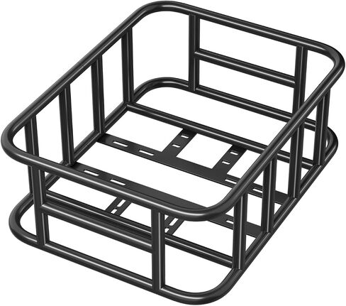 VEVOR Rear Bike Basket, Medium Bicycle Basket with Cargo Net, Liner & Waterproof Cover, Heavy Duty Bike Back Basket for Adult Women/Men Carrying Dogs, Pets, Fruit & Grocery, Mounting Tools Included in Saudi Arabia