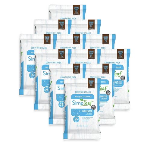 Flushable Wet Wipes Unscented | Plastic Free, Paraben & Alcohol Free | Hypoallergenic & Safe for Sensitive Skin | Soothing Aloe Formula | Adult Toilet Wipes (3 x 50 Counts Pack) 150 Counts in Kuwait