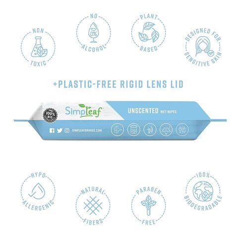 Flushable Wet Wipes Unscented | Plastic Free, Paraben & Alcohol Free | Hypoallergenic & Safe for Sensitive Skin | Soothing Aloe Formula | Adult Toilet Wipes (3 x 50 Counts Pack) 150 Counts in Kuwait
