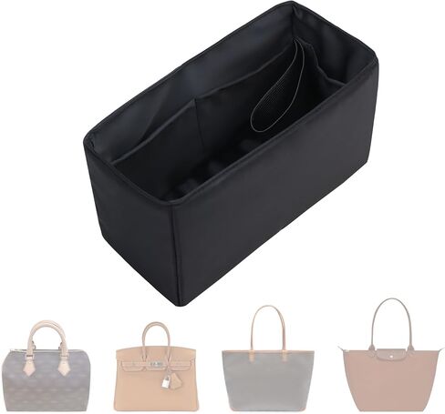 Purse Organizer Insert,Silk Bag Organizer with 6 Sizes,Silky Smooth,Handbag Shaper For Longchamp,Birkin 20/25,Speedy 30/42,Neverfull and More(Mini,Craie) in Saudi Arabia