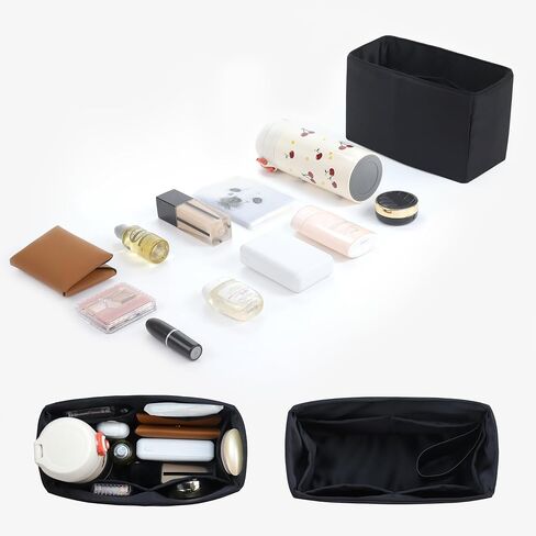 Purse Organizer Insert,Silk Bag Organizer with 6 Sizes,Silky Smooth,Handbag Shaper For Longchamp,Birkin 20/25,Speedy 30/42,Neverfull and More(Mini,Craie) in Saudi Arabia