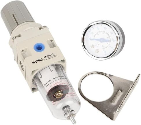 AW2000-02 Pneumatic Compressor Air Filter Source Treatment Filters Pressure Regulator Gauge Oil Separator(4mm) in Saudi Arabia