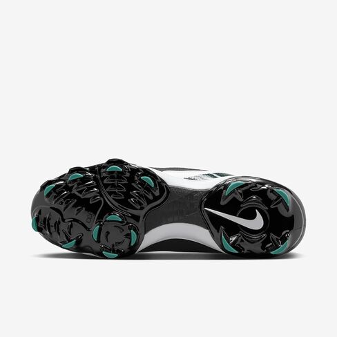 Nike Griffey 2 MCS Men's Baseball Cleats (HF1579-002, Black/White/Fresh Water) Size 8 in Saudi Arabia