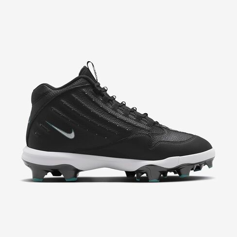 Nike Griffey 2 MCS Men's Baseball Cleats (HF1579-002, Black/White/Fresh Water) Size 8 in Saudi Arabia