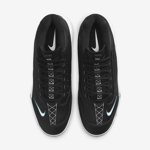 Nike Griffey 2 MCS Men's Baseball Cleats (HF1579-002, Black/White/Fresh Water) Size 8 in Saudi Arabia