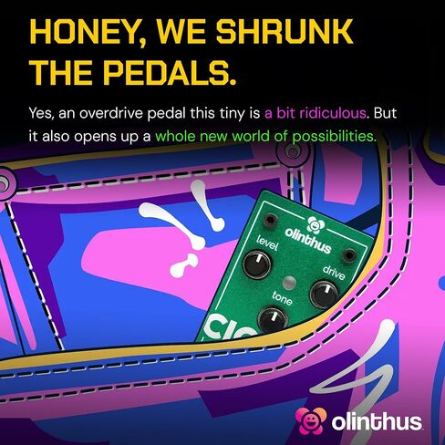 Olinthus Cicada Overdrive – World's Smallest Guitar Effects Mini Pedal in Saudi Arabia