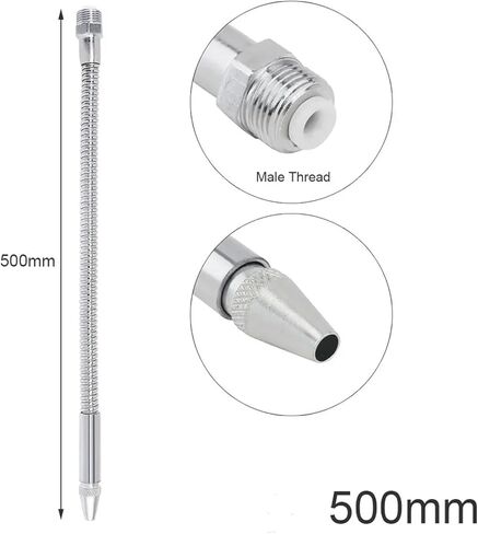 أنبوب تبريد زيت الماء المرن المعدني ، 1/2 3/8 1/4 بوصة 400-700 مم أنبوب تبريد زيت الماء المرن مع فوهة مستديرة (600 مم 3/8) in Kuwait