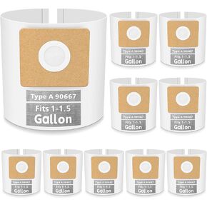 5-8 Gallon Vacuum Bag Replacement for 90661 Shop Vac Bags | 3 Pack Vacuum Filter Bags Replacement for Type E 90661 9066133, Type H 90671 9067133, VF2004, VHBS, VDBS in Saudi Arabia