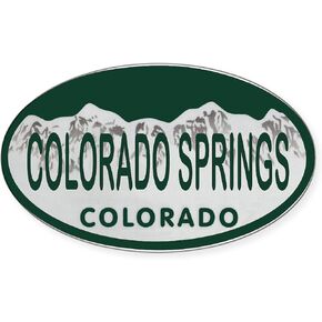 Cafepress Colorado Springs Colo لوحة ترخيص ملصق مصد السيارة in Kuwait