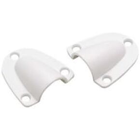 seachoice أبيض البلاستيك القزم clamshell فتحات 1-7/16 "× 1-11/16" in Kuwait