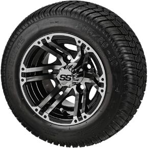 RM Cart-10 "Yukon Gloss Black في 205/50-10 LSI Elite Tyres (مجموعة من 4) ، وإطارات العربة الجول in Kuwait