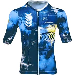 ARVENTO Men’s Cycling Jersey Short Sleeves Bike Shirts Road Bike Jersey– Art-Inspired Design, Race Fit, Breathable Fabric in Kuwait