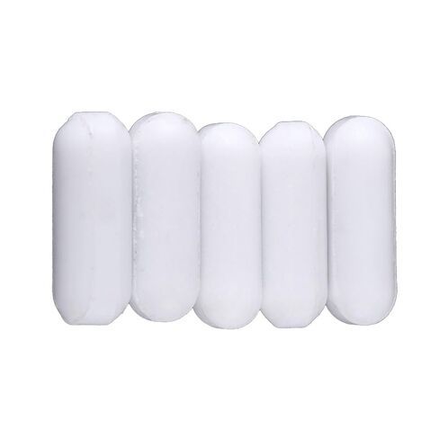 5pcs ptfe خلاط ضجة مغناطيسي ، لون أبيض ، شريط مختبر قضيب ضجة ، شريط صفيحة ضجة (5x15mm) in Saudi Arabia