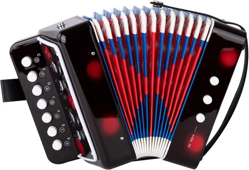 Kids Accordion 10 Buttons Keys Accordion Mini Musical Musical Toy for Children Beginners (Blue) in Saudi Arabia