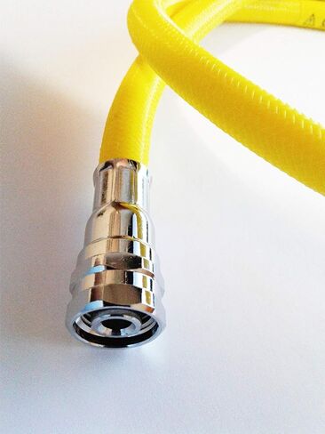 Scuba Diving (40" - 101cm) Flexible Braided Hose Yellow Low Pressure Regulator Octo Hose 2nd Stage Octopus in Saudi Arabia