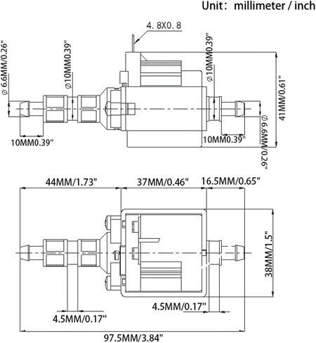 JYPC-3 25W AC 110V -120V 700cc/min 2.5bar Plunger Water Suction Piston Pump Electromagnetic Pump for Water Dispenser in Saudi Arabia
