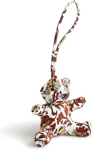 Vera Bradley Premium Cotton Bitty Bear Bag Charm ، Daffodil ditsy in Kuwait