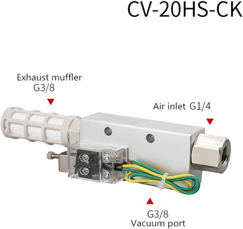 الفراغ المولد الدقيق مفتاح القاذف صمام التحكم في الضغط السلبي المكونات الهوائية الفراغ CV-05CK CV-10CK CV-15CK 25 (CV-10HSCK) in Kuwait