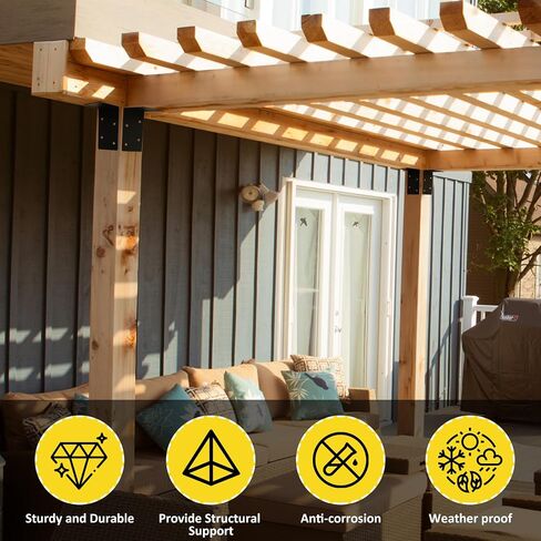 4 حزمة 6 "x6" x5 "L اليمنى ، أقواس الزاوية الصلب الثقيلة ، 90 درجة ما بعد القوس ، DIY L رف ، دعم موصل الأخشاب المعدنية لـ 6 × 6،6x8 الخشب in Kuwait