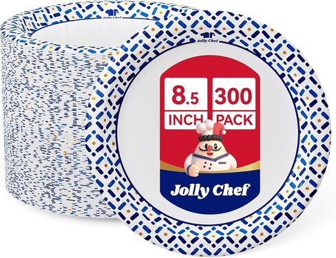 اللوحات الورقية Jolly Chef 10 بوصة 140 ، مقاوم للنقع ، دليل على الأطباق الثقيلة التي يمكن التخلص منها للنزهة ، التجمعات العائلية ، الحفلات in Saudi Arabia